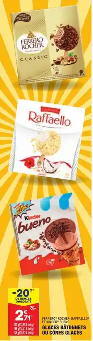 ALDI Glaces bâtonnets ou cônes glacés offre