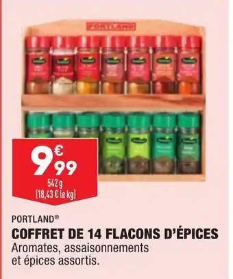 ALDI Coffret de 14 flacons d'épices offre