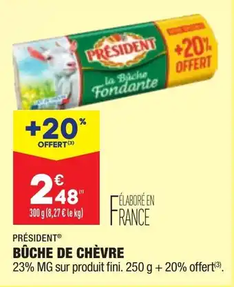 ALDI Bûche de chèvre offre