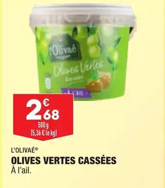 ALDI Olives vertes cassées offre