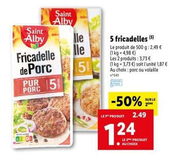 Lidl 5 fricadelles offre