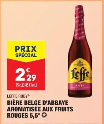 ALDI Bière belge d'Abbaye aromatisée aux fruits rouges 5,5 offre