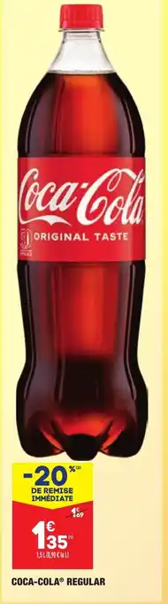 ALDI Coca-Cola Regular 1,5 L offre
