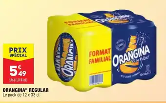 ALDI Orangina Regular le pack de 12 x 33 cl offre