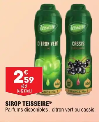 ALDI Sirop teisseire offre