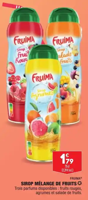 ALDI Sirop mélange de fruits offre