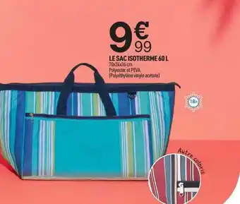 Centrakor Le Sac Isotherme 60 L offre