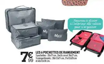 Centrakor Les 6 Pochettes De Rangement offre