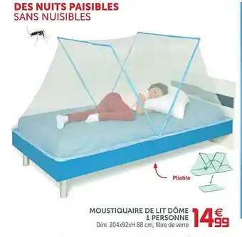 Gifi Moustiquaire De Lit Dôme 1 Personne offre
