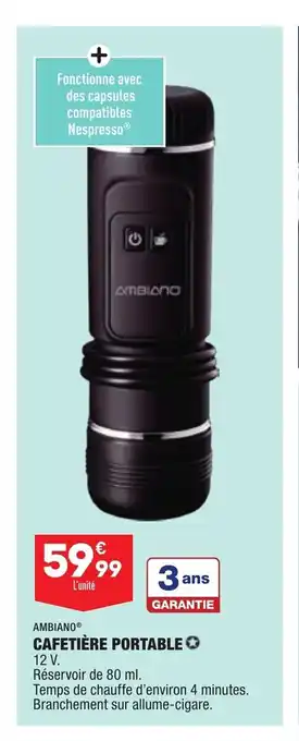 ALDI Cafetière portable offre