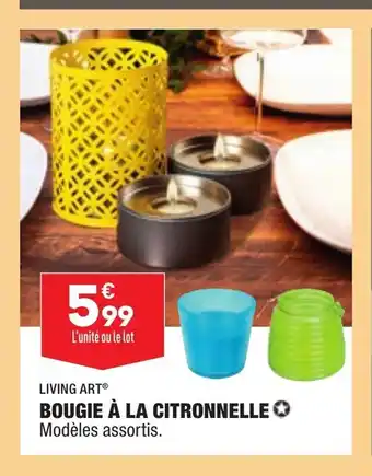 ALDI Bougie À la citronnelle offre