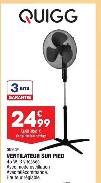 Ventilateur sur pied