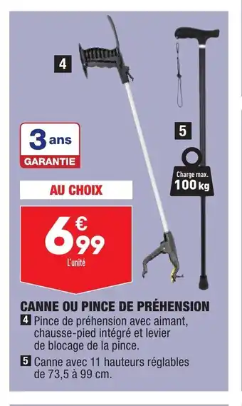 ALDI Canne ou pince de préhension offre