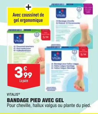 ALDI Bandage pied avec gel offre