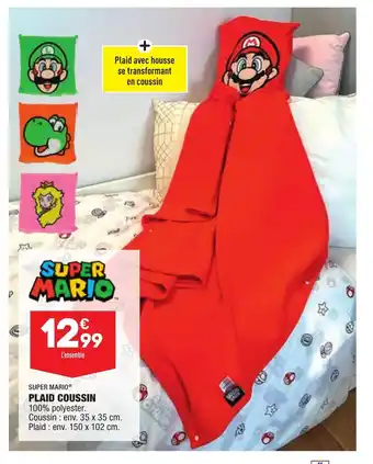ALDI Plaid coussin offre