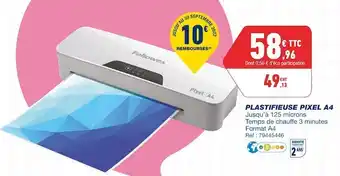 Bureau Vallée Fellowes plastifieuse pixel a4 offre