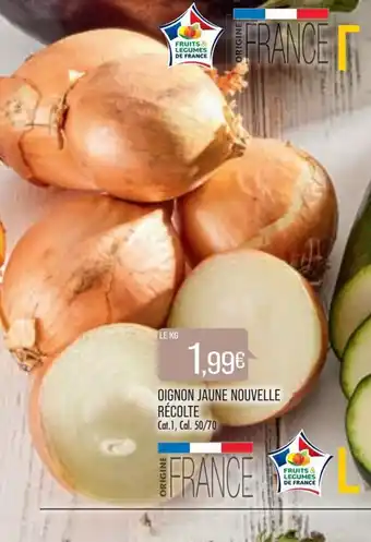 Match Oignon jaune nouvelle récolte offre