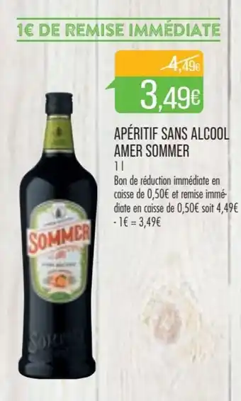 Match Apéritf sans alcool amer sommer offre