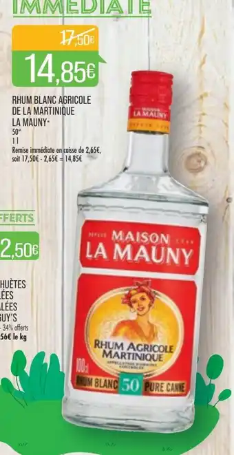 Match Rhum Blanc Agricole de la martinique la mauny offre
