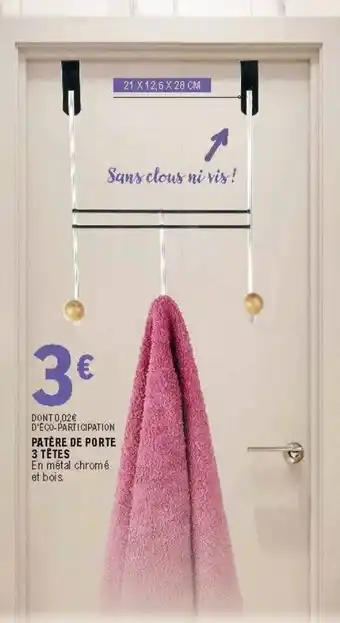 E.Leclerc Patère De Porte offre