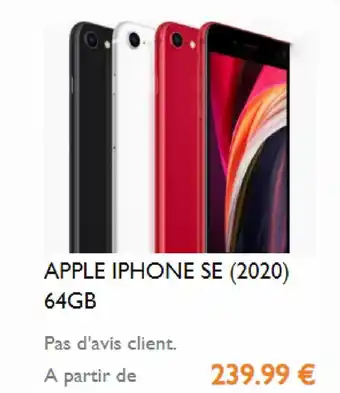 Cash Express Apple Iphone SE (2020) 64 gb offre