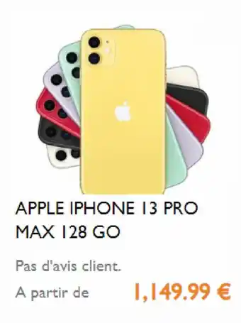 Apple iphone 13 Pro Max 125 go