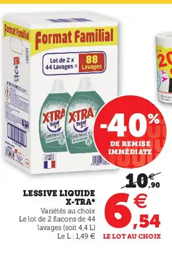 Hyper U Lessive Liquide X-Tra offre