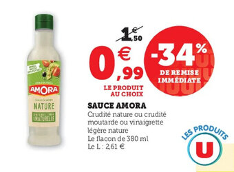 Hyper U Sauce Amora offre