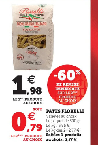 Hyper U Pates florelli offre