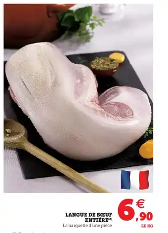 Hyper U Langue De Bœug Entiére offre
