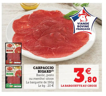 Hyper U Carpaccio Bigard offre