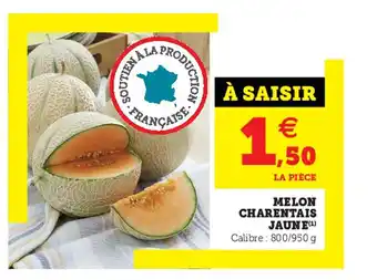 Hyper U Melon Charentais Jaune offre