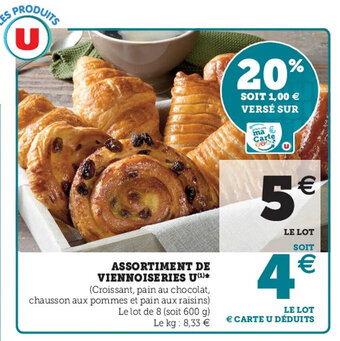 Hyper U Assortiment De Viennoiseries u offre