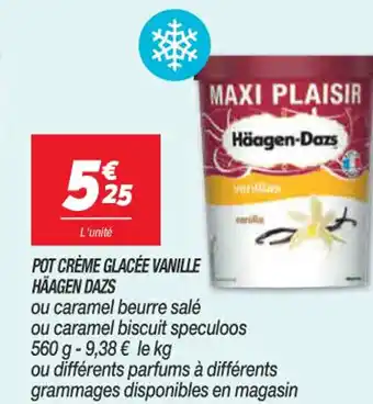 Netto Pot crème Glacée Vanille Häagen Dazs offre