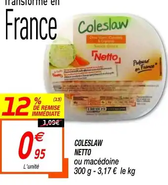 Netto Coleslaw Netto offre