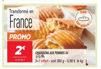 Netto Chaussons Aux Pommes X4 offre