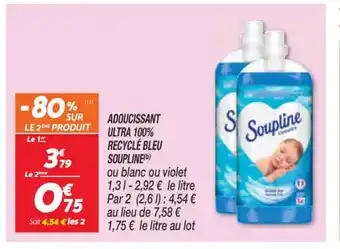 Netto Adoucissant Ultra 100% Recyclé Bleu Soupline offre