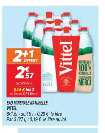 Netto Eau Minérale Naturelle Vittel offre