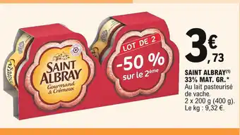 E.Leclerc Saint Albray 33 % Mat. gr. offre