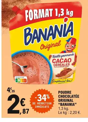 E.Leclerc Poudre Chocolatée Original "Banania" offre