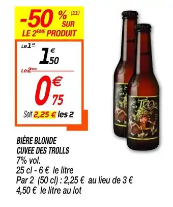 Netto Bière Blonde Cuvee Des Trolls offre