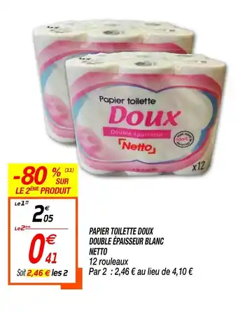 Netto Papier Toilette Doux offre