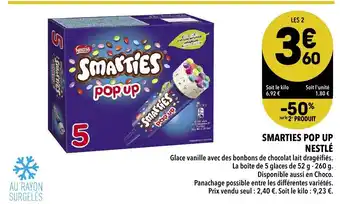 Supeco Smarties Pop up Nestlé offre