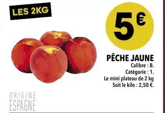 Supeco Pêche Jaune offre