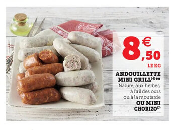 Super U Andouillette Mini Grill offre