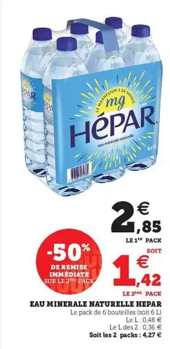 Eau Minérale Naturelle Hépar