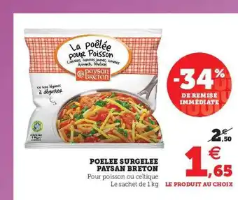U Express Poêlée Surgelée Paysan Breton offre