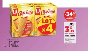 U Express Cracottes Lu offre