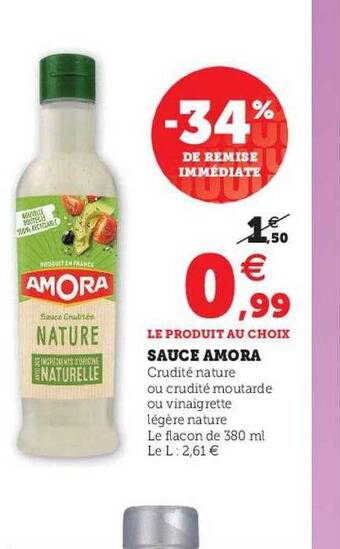 U Express Sauce Amora offre