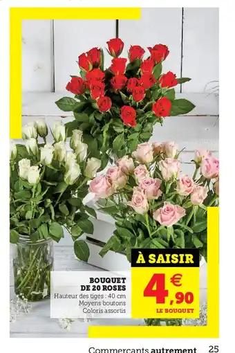 Super U Bouquet De 20 Roses offre